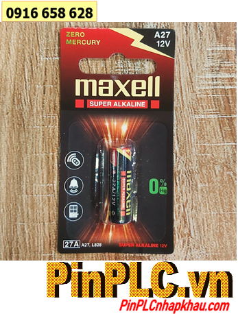 Maxell A27, Pin L828, Pin 12v; Pin Remote điều khiển Maxell 27A A27 27AE (Vỉ 1viên)